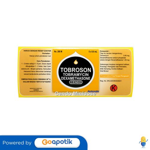 CENDO TOBROSON 5 X 0.6 ML MINIDOSE