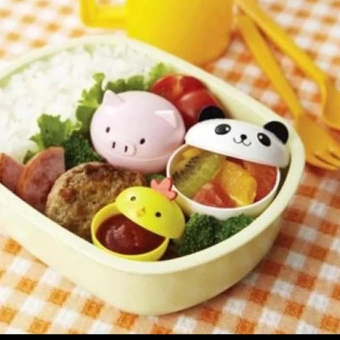 TORUNE ANIMAL BOWL CUP, SAUCE CUP BENTO TERMURAH 