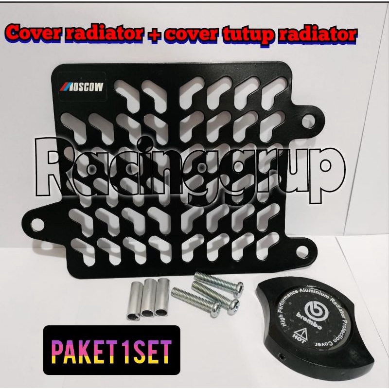 PAKET VARIASI COVER RADIATOR VARIO 125 VARIO 150 PCX 150 PLUS BAUT + COVER TUTUP CAP RADIATOR BRB CNC TUTUP CAP RADIATOR