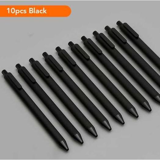 

KACO PURE Pena Pulpen Bolpoin Gel Ink Pen Pena Hitam 10 PCS Y3965