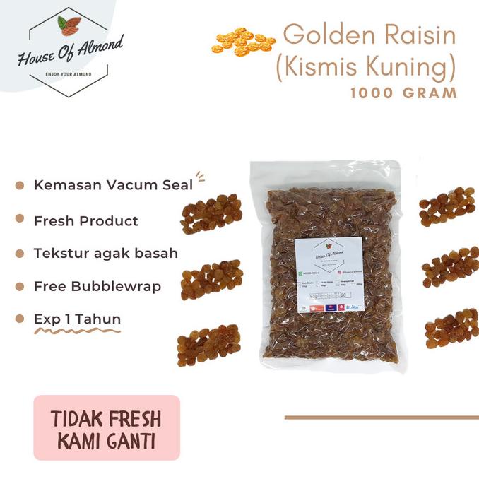 

Promo Kismis Crystal kuning organic raisin 1kg
