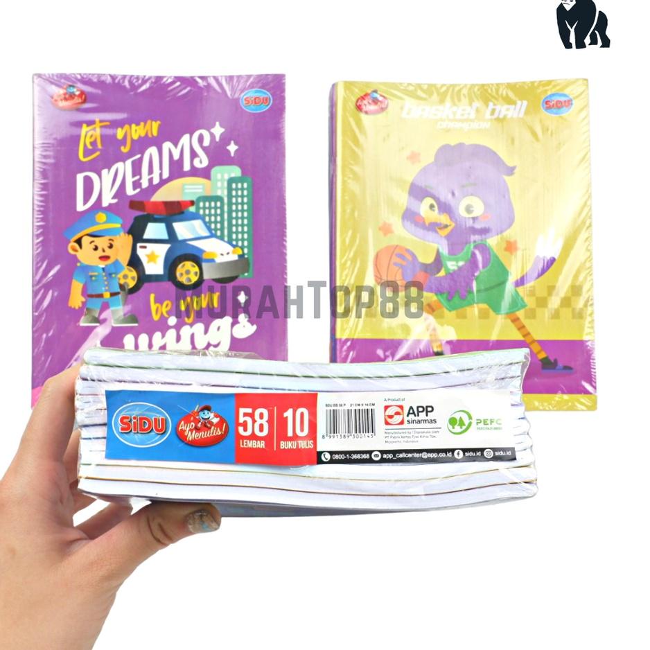 

Paket Terbatas Buku Tulis Sidu 58 Lembar / Buku Sekolah Anak Karakter Sinar Dunia [PER PACK ISI 10 PCS]