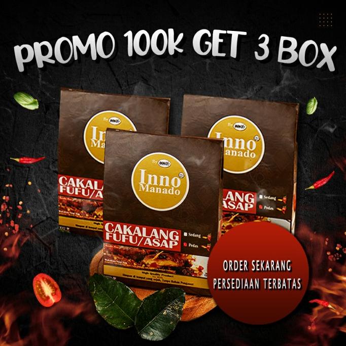

Promo PAKET HEMAT 3 BOX CAKALANG FUFU/ ASAP - INNO MANADO