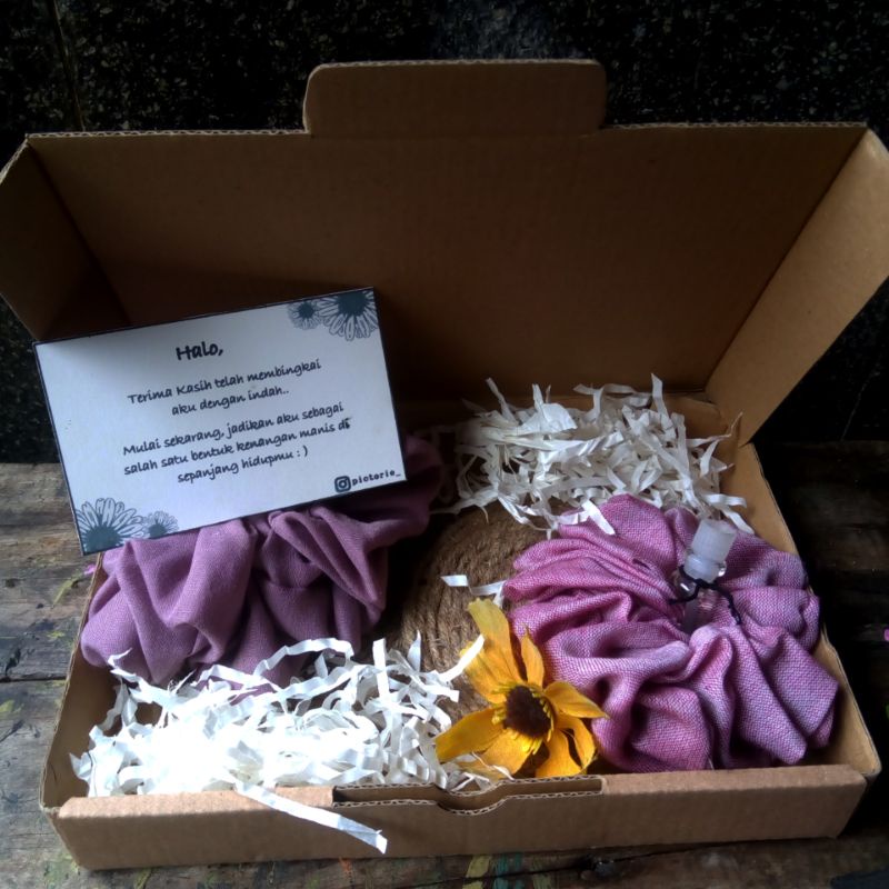 

(PROMO) Hampers Scrunchies/ hampers coaster tatakan gelas estetik murah