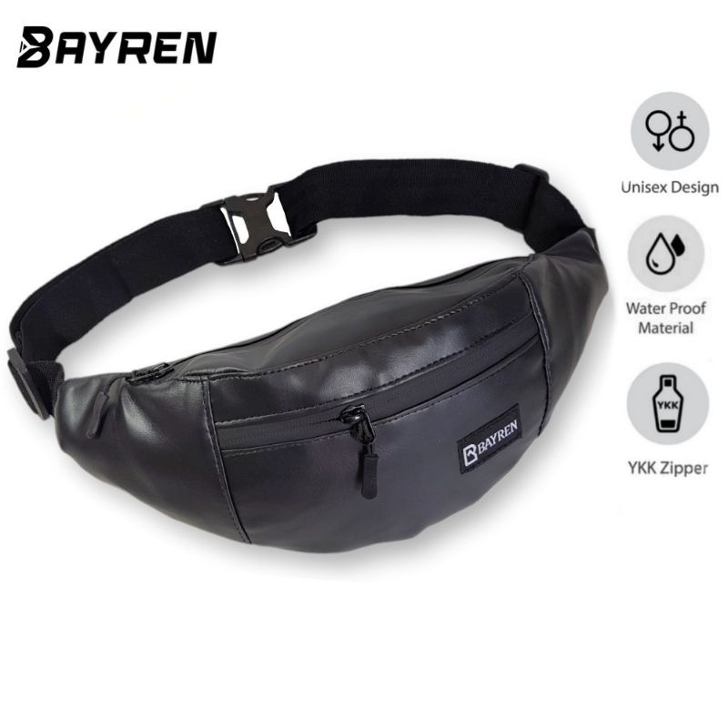 WYR 01 Selempang Waistbag Kulit Bayren Waterproof Pria Wanita