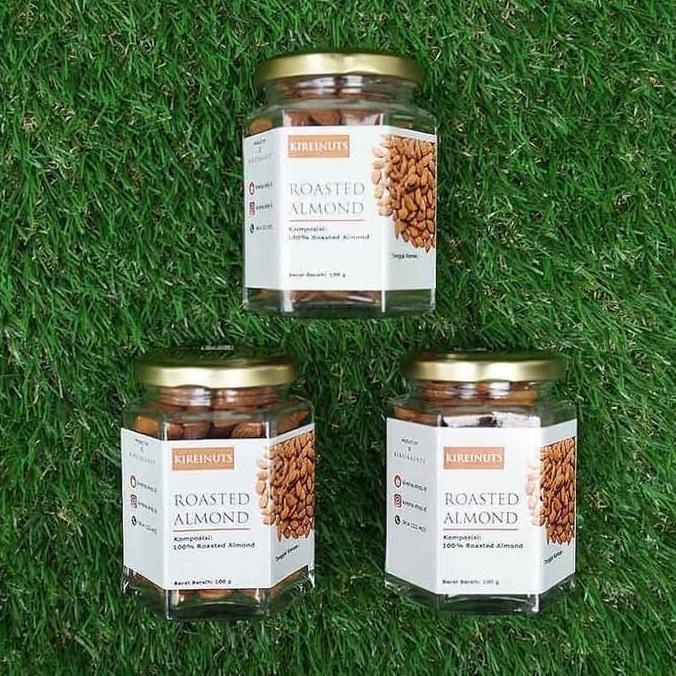 

Promo "KIREINUTS" Roasted Almond Kacang Almond Panggang - 3 BOTOL