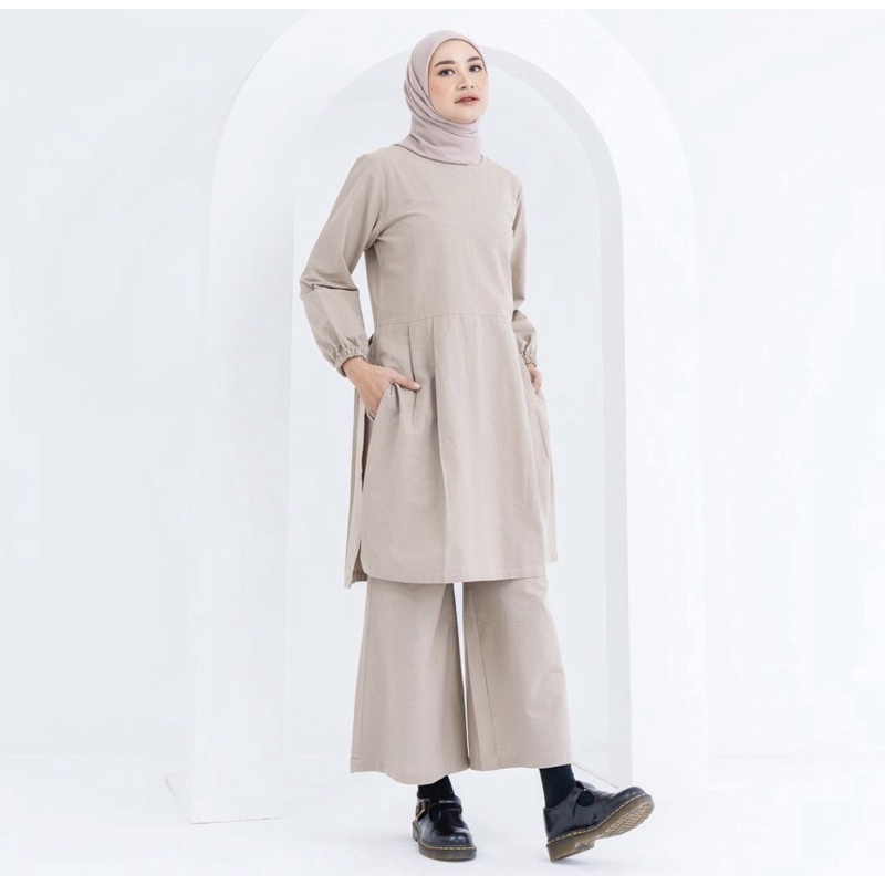 AISHA STUDIO - SOKA SET MIDI KHAKIS