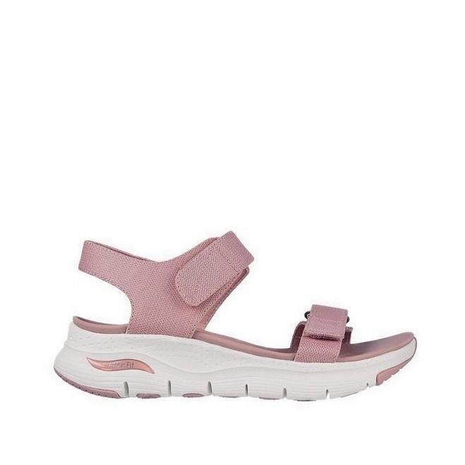 Skechers Sandal Wanita ARCH FIT Women's Sandals - Mauve