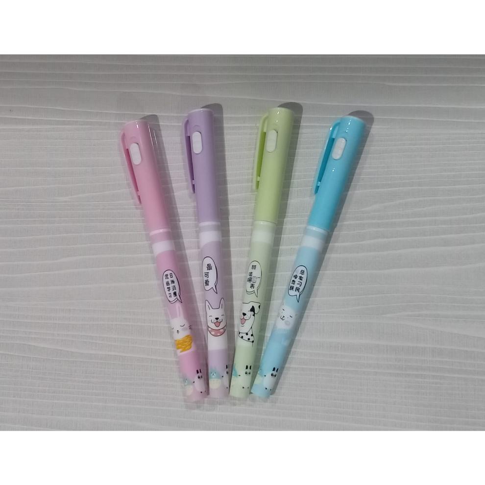 Diskon Habis (1 Pack / 12 Pcs) Pulpen Lampu Ajaib / Invisible Pen Senter Uv Ballpoint / Pulpen Ajaib
