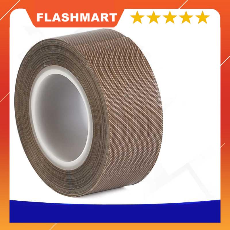 FLASHMART Tape Lakban PTFE Heat High Temperature Adhesive Insulation 0.13mm - TF10M