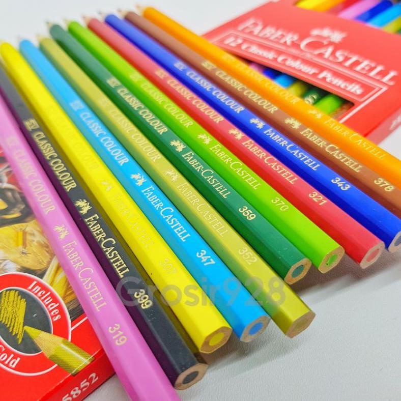 

Terlaris Faber Castell 12 Classic Colour Pencil / Pensil Warna Panjang