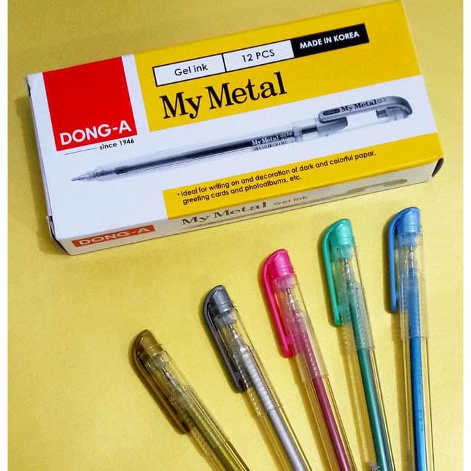 

Termurah Set Murah: 1 Buku Hitam Jilid Spiral + 5 Pen Dong-A Gel Metallic