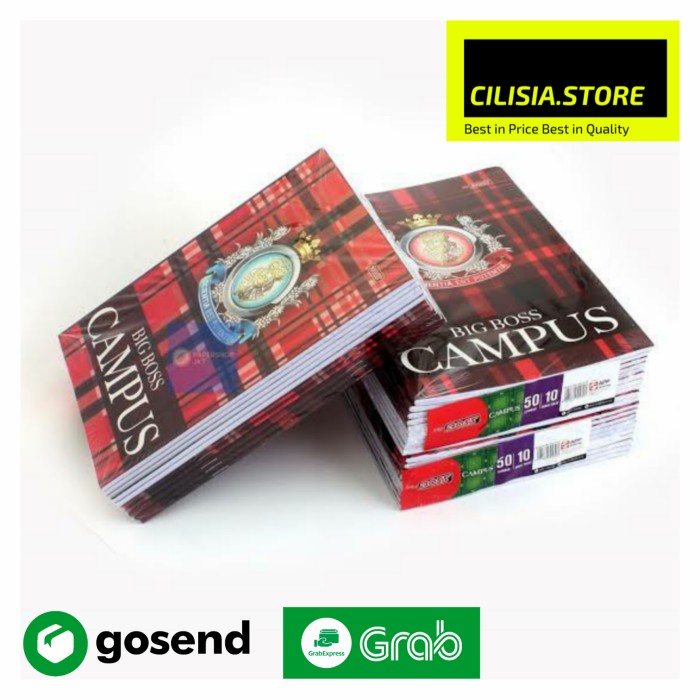 

TERMURAH Buku Tulis Campus Kampus Bigboss 50 Lembar isi 10 Buku Ukuran Boxi /BUKU TULIS SEKOLAH/BUKU