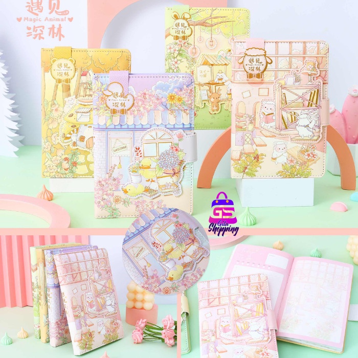 

BAYAR DITEMPAT Magnetic Notebook Magic Animal / Diary Jurnal agenda Buku tulis - 6262 /BUKU TULIS