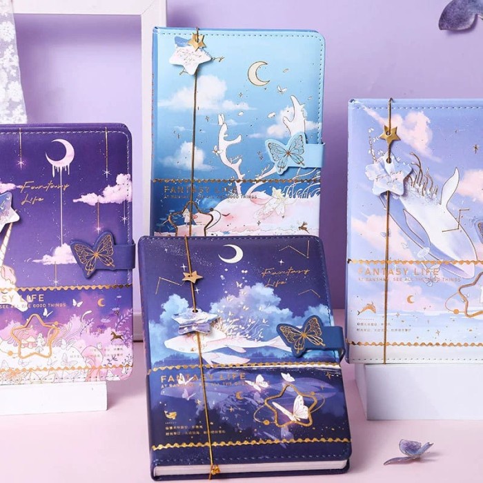 

TERMURAH BUKU TULIS MOTIF FANTASY DIARY NOTEBOOK ART PLANNER JURNAL SOFT COVER /BUKU TULIS