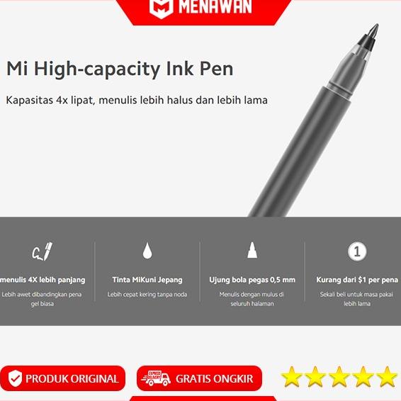 

Terlaris Xiaomi Mi High Capacity Ink Pen Gel Mikuni Ink Pulpen Pena Pack 10 Pcs