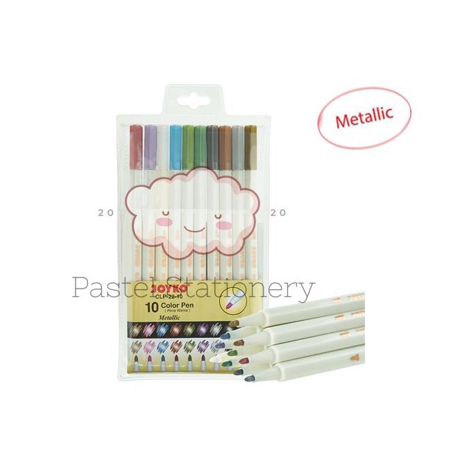 

Diskon Habis Color Pen Pulpen Pena Warna Joyko Clp-22-10 Metallic 10 Warna Colors