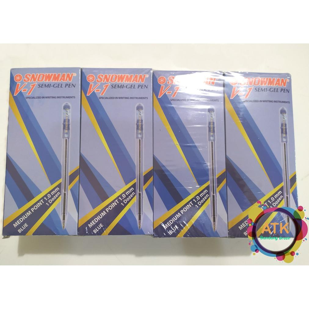 

Viral Pulpen Snowman V-1 Medium Tip 1.0 Mm Tinta Biru Hitam Merah - Lusinan (12 Pcs)