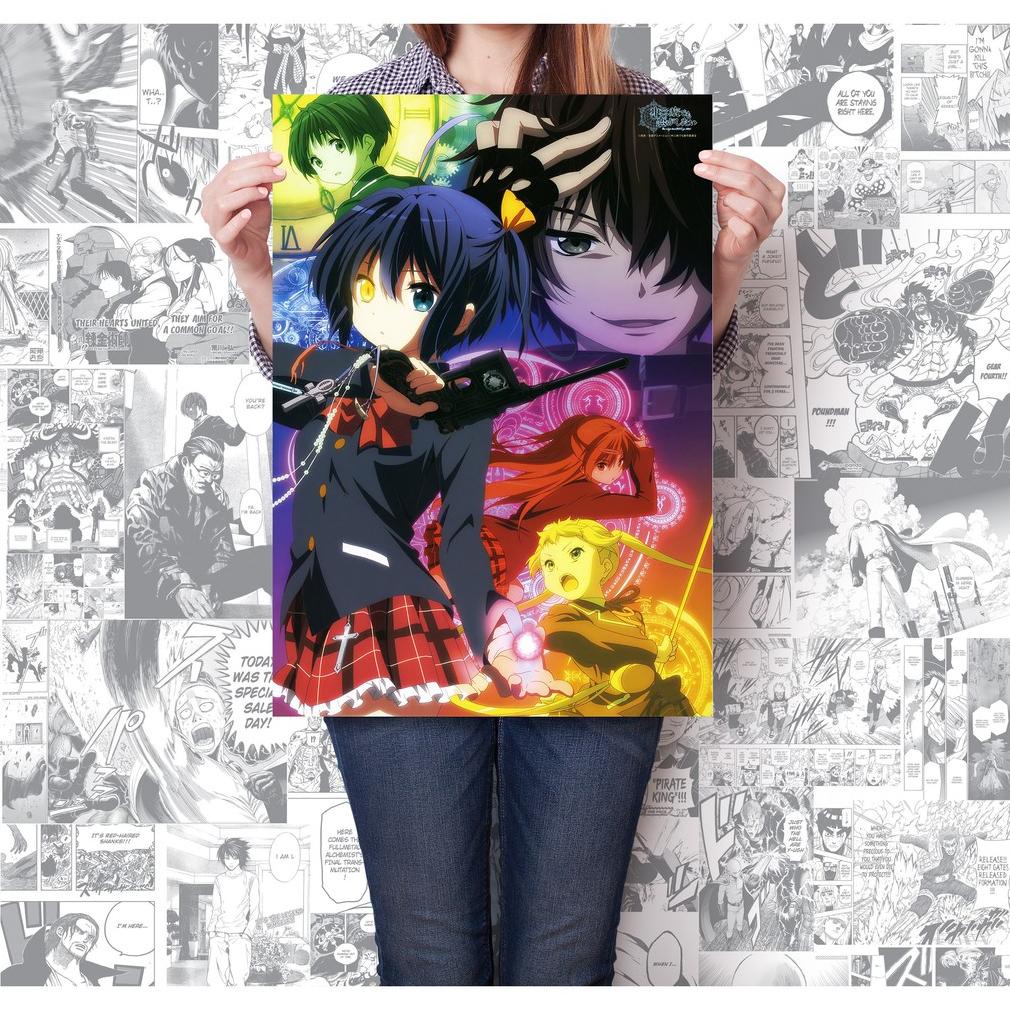 Termurah Poster Anime Chuuni - Chuunibyou Demo Koi Ga Shitai Size A2+