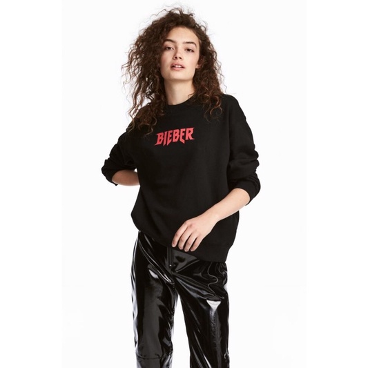 H&M x Justin Bieber Purpose Tour Sweater Black - ORIGINAL