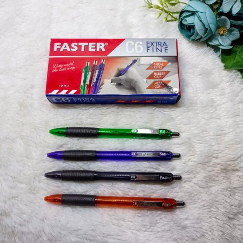 

Pulpen faster C6 12 pcs Ballpoint