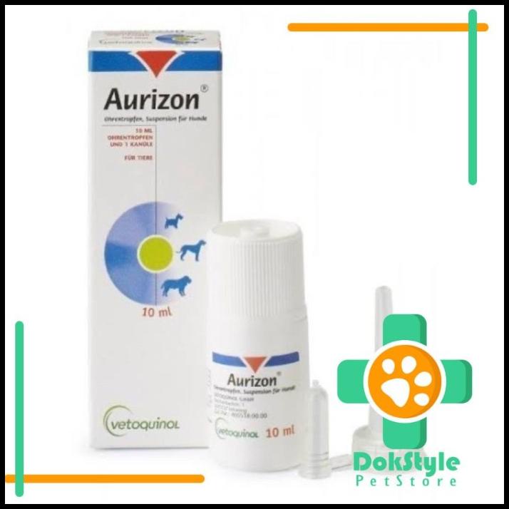 Aurizon Obat Tetes Telinga Kucing Anjing Original 10Ml
