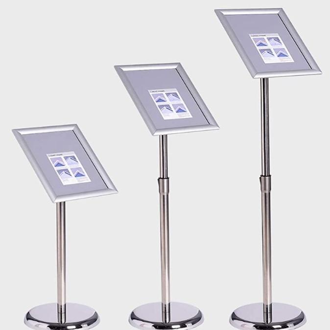 

Adjustable Standing Menu Frame Sign Holder Display A3 A4 Stainless
