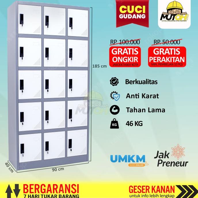 

Loker besi Locker Besi 15 Pintu