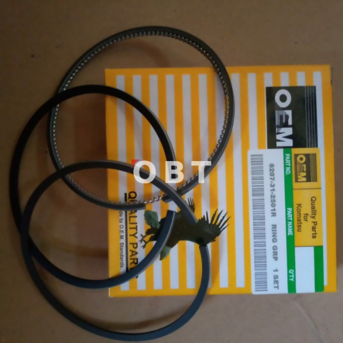 OBTR RING PISTON 6207-31-2501 S4D95L S6D95L KOMATSU