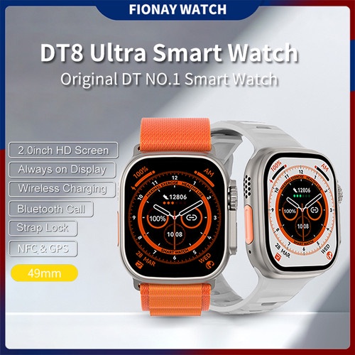 ORI DT8 MAX / DT8 Ultra Smartwatch IOS Android Telepon WA Full Screen H-r517