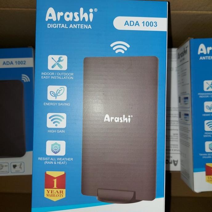 Antena HDTV Digital Indoor Outdoor Booster Arashi - ADA 1003