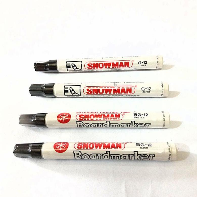 

Trending Spidol Permanent / Spidol White Board / Snowman Marker / Snowman Boardmarker 1 Pak Isi 12 Pcs