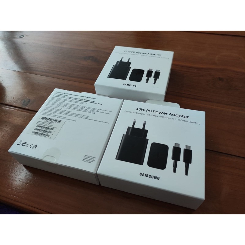samsung 45w PD Power Adapter Original Sein Charger plus kabel