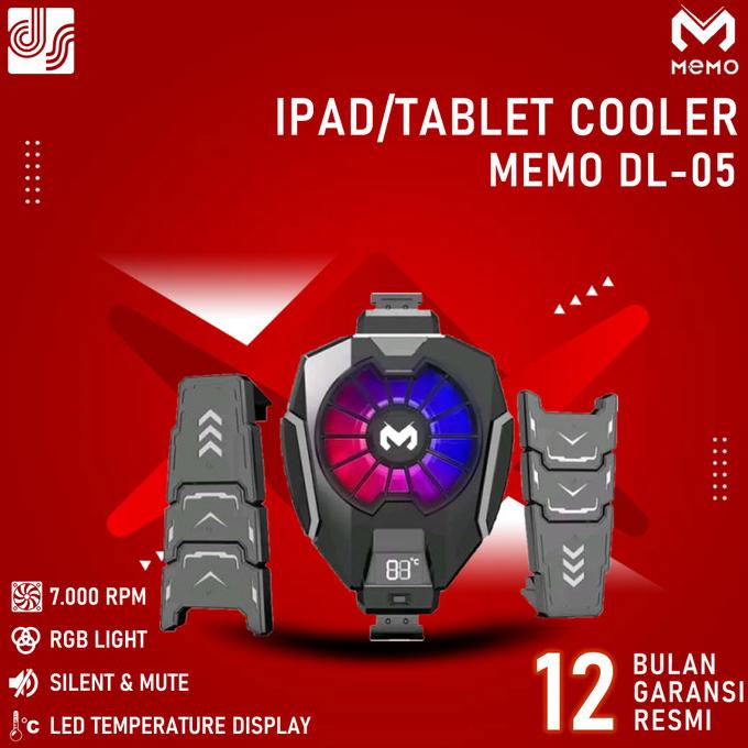 MEMO DL05 DL-05 Fan Cooler Cooling For iPad And Tablet Kipas Pendingin