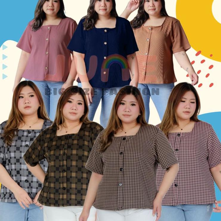 Diskon Murah JUNE BLUS RAJUT JUMBO/ BAJU JUMBO/BLUS JUMBO KEKINIAN LD 120 / ATASAN WANITA RAJUT UKUR