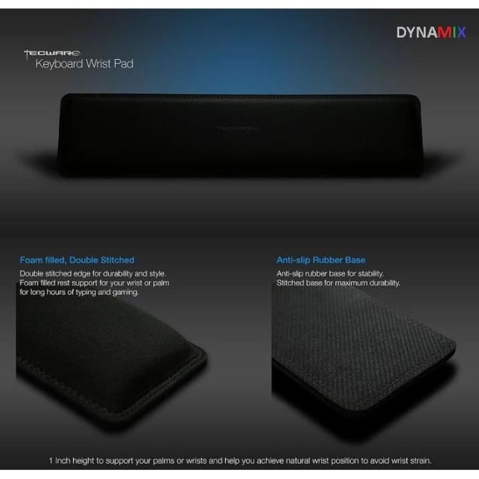 Tecware Keyboard Wrist Pad / Arm Rest - TKL size