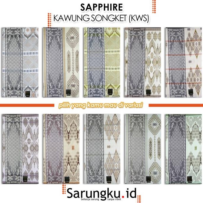 SARUNG SAPPHIRE KAWUNG SONGKET (KWS)