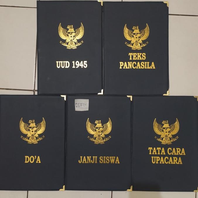 

5 Map Upacara Bendera Bahan kulit sintetis untu SD SMP SMA