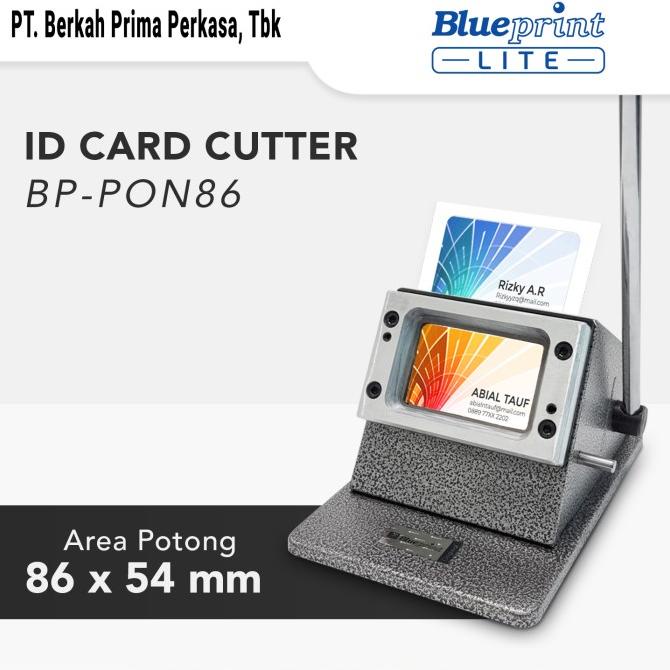 

Mesin Pon ID Card BLUEPRINT , Alat Potong Plong PVC ID Card 54 x 86 mm