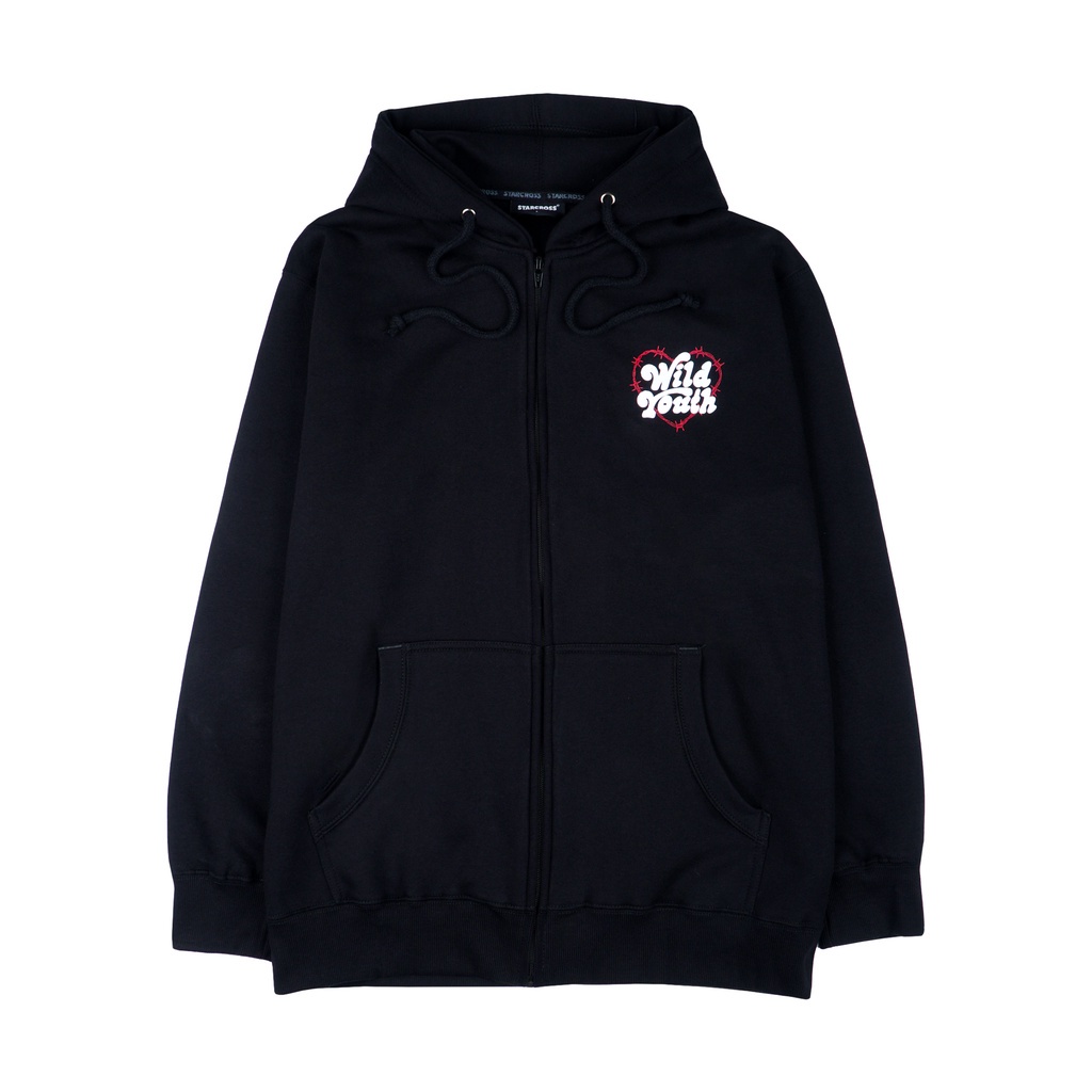STARCROSS Zip Hoodie - JS ZH 102 - Black
