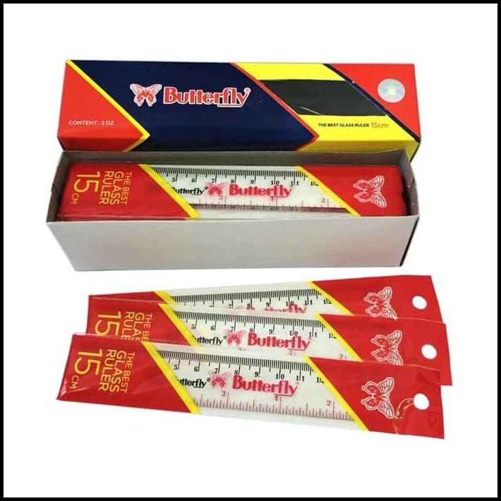 

Penggaris Butterfly 15Cm [Per 1 Penggaris]