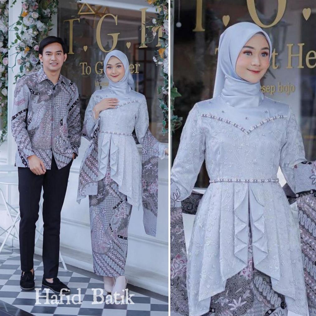 Kebaya Modern Wisuda Set Tunik Brokat Baju Batik Couple Lamaran Tunangan Kondangan Nikahan Keluarga