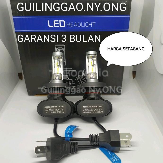 LED H4 & H11H/H1CSP CHIP HEADLAMP LAMPU MOBIL SEPASANG GARANSI 3 BULAN