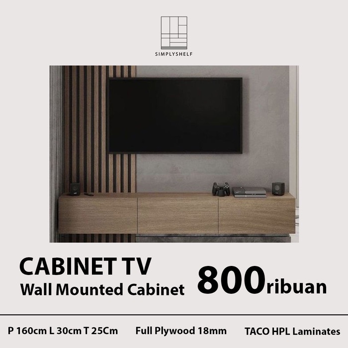 Terlaris Cabinet Tv - Custom Plywood Hpl