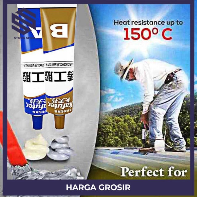 

Kafuter Lem Caster Glue A+B Metal Repairing Adhesive Glue 100g - K9119 - IDPR IDNEW