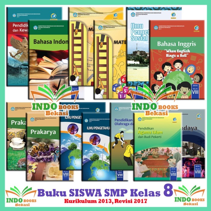 Hot Sale Paket Lengkap Buku Smp Kelas Viii/ 8 Semester 1 - 2 Kurikulum 2013 Terbaru