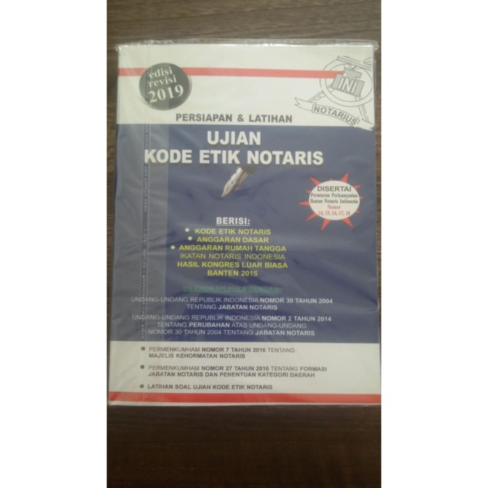 Must Have Ujian Kode Etik Notaris Uken Edisi Revisi Terbaru Terlaris