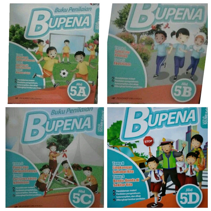 Diskon Spesial Buku Penilaian Bupena Kelas 5Abcd Sd New Paket Erlangga Terbaru