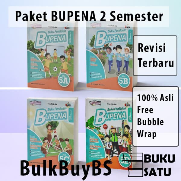 Diskon Spesial Bulkbuybs Bupena Kelas 5 Sd Erlangga Bupena 5A 5B 5C 5D Terbaru