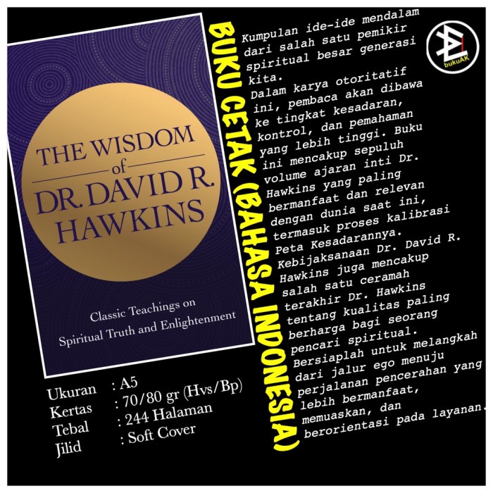 Promo Re022 The Wisdom Of Dr. David R. Hawkins - David R. Hawkins Buku Cetak Terlaris